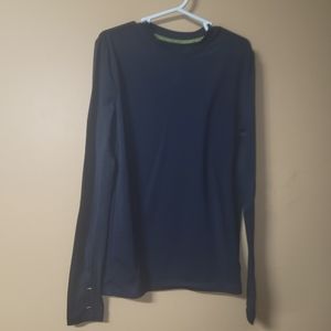 ClimateSmart Navy shirt with finger holes - can be worn as an undershirt.